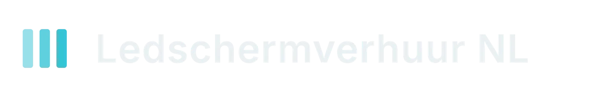 Logo van Ledschermverhuur Nederland: drie balken met het woordmerk